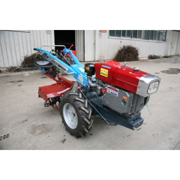 10HP Farming Diesel Walking Tractor with Rotary Tiller